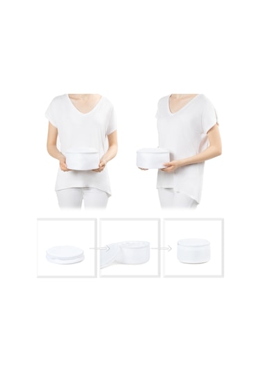 Ocean Home Textile Beyaz Renk İç Çamaşırı Yıkama Filesi 20 x 10 cm