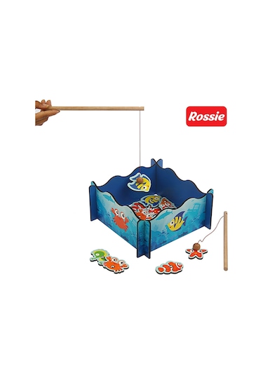 Rossie Ahşap Mıknatıslı Balık Tutma Oyunu