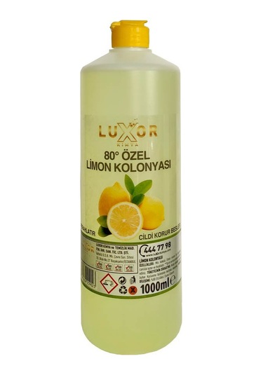 Luxor Kimya 80 Derece Limon Kolonya 1 L