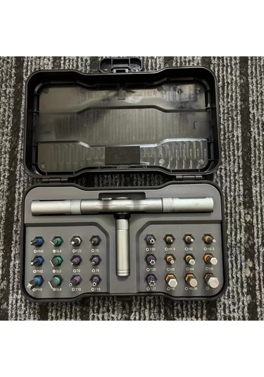 Honeybeeshop 6138 24 Fonksiyonlu Ratchet Ağaç Seti Ev Ve Araç Tamiri İçin Kombinasyon Anahtarı