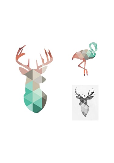 Suntek Tuval Modern Dekor Duvar Sanatı Boyama Resim Flamingo