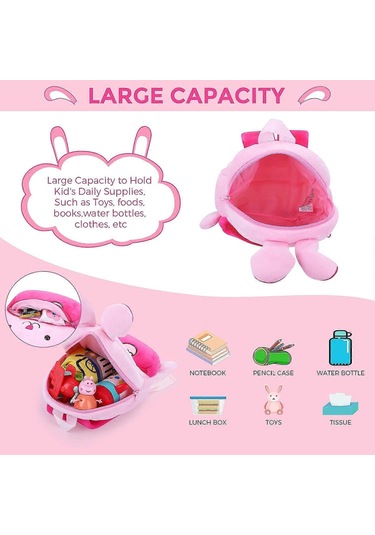 Bunny Küçük Pelüş Sırt Çantası, Erkek, Kız, Anaokulu, 1-2-3 Yaş Diğer