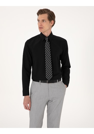 Pierre Cardin Erkek Siyah Gömlek Basic 50316734-vr046 Siyah