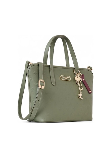 Pierre Cardin Logo Detaylı Yeşil Kadın El Çantası 05pc25k102-p Yeşil