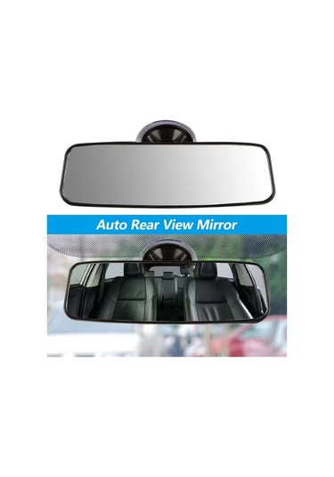 Tongdashop Siyah 360 Derece Ayarlanabilir Otomobil Kör Nokta Aynası Emniyetli Panoramik Tasarım