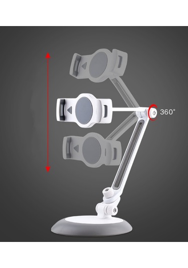 Zore Jhd-165 Masa Telefon - Tablet Tutucu-beyaz