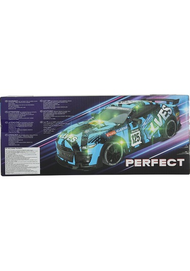 1:18 Elves Uzaktan Kumandalı Full Fonksiyon Işıklı Araba Mavi Çok Renkli