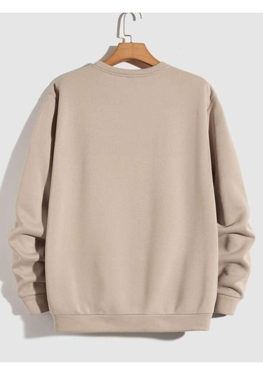 Unisex 2ip Şardonlu Denim Core Baskılı Sax Oversize Sweatshirt Saxcore