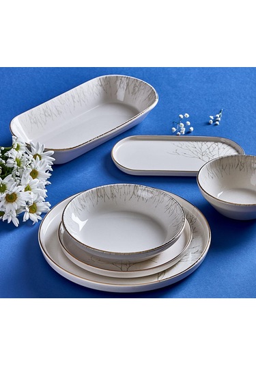 Neva N3194 Çınar Naturel 27 Prç Yemek Takımı