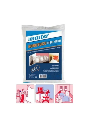 Master İnce Hışır Örtü Boya Örtüsü 4X2.5 M 10 M2