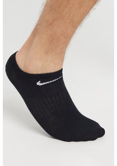 Nike Dri Fit Everyday Cotton Lightweight No Show 3 Pck Unisex Bileksiz Çorap 3 Çift Siyah Siyah