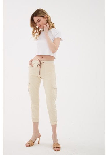 Fashion Friends Kadın Pantolon 24y0311k1 Bej