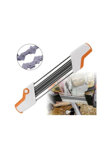 Suofeng "2'li Zincir Bileme Aleti - Stıhl İçin Pratik Ve Güvenli Testere Zinciri Bileyici Beyaz & Turuncu "