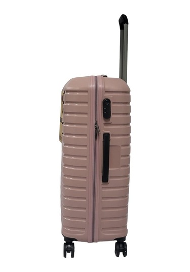 Oleets Büyük Boy Polipropilen Süper Esnek Kırılmaz Tekerlekli Valiz Bavul Pudra