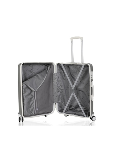 Mçs Polipropilen Valiz V374 55 Cm S21yy100000655 89156 Gri/beyaz