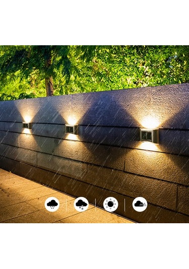 5W Vesta Led Solar dekoratif Aplik Günışığı YL84-6001-S Siyah