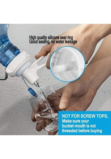 Dancemonkey Cbtx Toz Geçirmez Kapaklı 55mm Taç Üst Pp Su Şişesi Musluk Dağıtıcı Vanası Çok Renkli