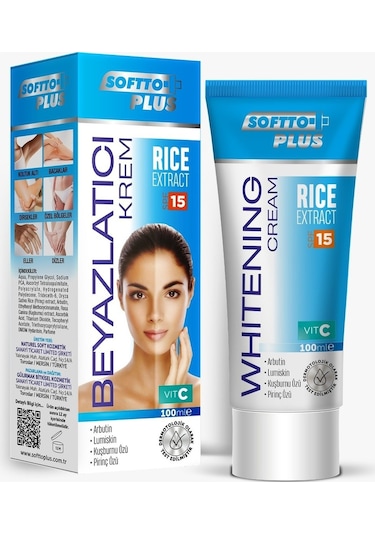 Softto Plus Pirinç Özlü Beyazlaştırıcı Krem 100 ML