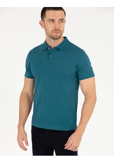 Pierre Cardin Erkek Zümrüt Basic Tişört 50262665-vr055 Yeşil