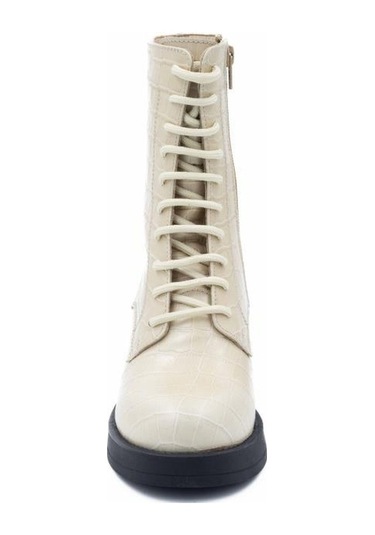 Freefoot 24402 Kroko Bej Kadın Bot 001