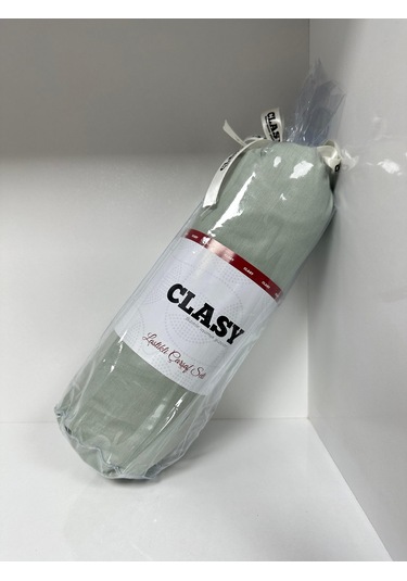 Clasy Ranforce Lastikli Çarşaf Seti Tek Kişilik Düz Kaktüs Yeşili Çok Renkli