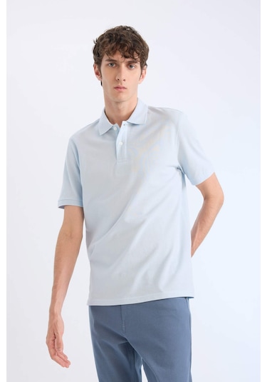 DeFacto %100 Pamuk Regular Fit Polo Yaka Kısa Kollu Basic Düz Pike Kumaş Tişört C1293AX25SPBE343 DeFacto %100 Pamuk Regular Fit Polo Yaka Kısa Kollu Basic Düz Pike Kumaş Tişört C1293AX25SPBE343