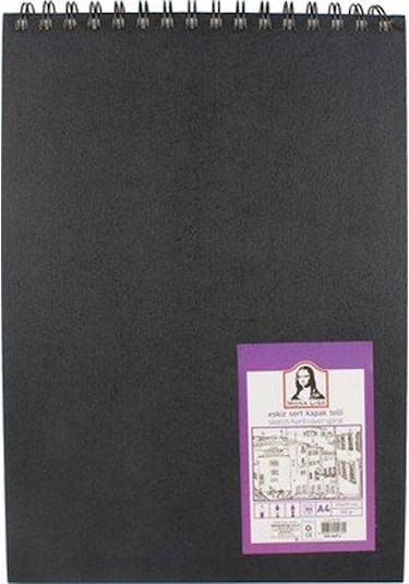 Südor Mona Lisa Spiralli Sert Kapak Eskiz Defteri A4 100 G 80 Y