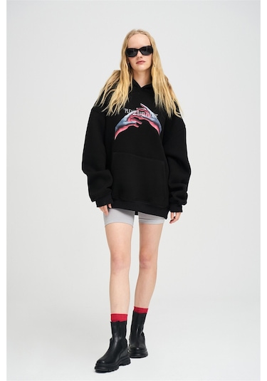 Hırsch Unisex Please Baby Sweatshirt Siyah SIYAH
