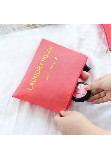 Mufunye Fabrika Satışı Oxford Kumaş 6 Parçalı Seyahat Seti - Takım Elbise Ve İç Çamaşırı Organizasyon Çantası Gri Gri