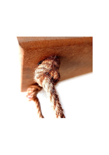 Tulip Life Hasır İpli Dekoratif Retro Doğal Halatlı Uçan Raf Tlpr01