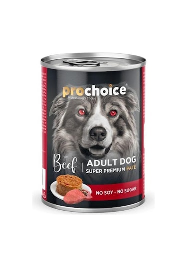 Pro Choice Sigir Etli Sekersiz Ezme Yetiskin Köpek Konservesi 400gr