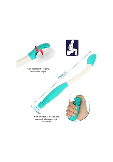 Dancemonkey Lichen Tuvalet Yardımcısı, Uzun Saplı, Rahat Yer Sileceği, Beyaz Mj Beyaz