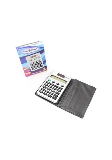 Technomax TM-6557 Güneş Enerjili Mini Cep Boy Hesap Makinesi