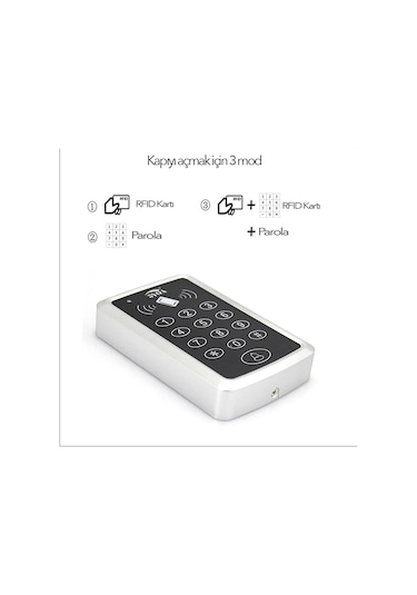 Electrimax - Rfıd Şifreli Kapı Kilidi - Kartlı Geçiş Kontrol Sist