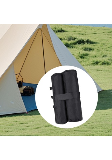 Homyl Gölgelik Kum Torbası Çadır Ağırlıkları Çanta Siyah