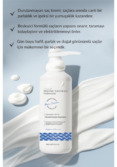 Insane Naturale Durulanmayan Saç Bakım Kremi 500 ML