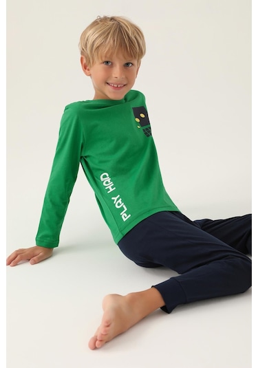 Roly Poly 3338 Play Hard Erkek Çocuk Pijama Takımı 001