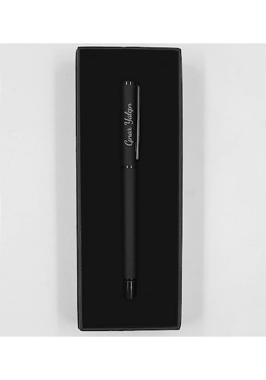 Kişiye Özel Dokunmatik Siyah USB Çakmak & Roller Kalem & Siyah Defter & Siyah Kupa Premium Hediye Seti