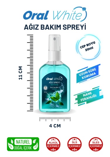 Oral White Cleaning Pro Ağız Bakım Spreyi 50 ML