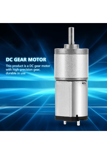 Jeemson 6v 80rpm Dc Redüksiyon Motoru - Yüksek Hassasiyetli Metal Dişli, Düşük Gürültü, Uzun Ömürlü, Akıllı Araçlar Ve Robotik Uygulamaları İçin