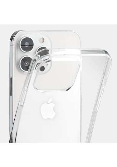 Apple Uyumlu iPhone 15 Şeffaf Kılıf Kamera Ve Ekran Çıkıntılı Tam Koruma