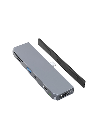 Maiyame İpad Pro Uyumlu 2018 İçin Usb C Hub, Usb 3.0, Sd/tf Kart Okuyucu, 3,5 Mm Kulaklık Girişi, Pd Şarj Özellikli Usb Type-c - 4k Hdmı Adaptörü