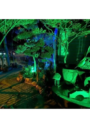 Kumandalı Led Işık Dış Cephe Aydınlatması Çok Renkli Rgb Led Panel Işık Partiled Aydınlatma Siyah