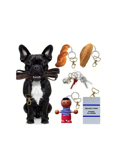 Fochsia 56 Parça Çanta Aparatı Seti 14 Antik Bronz Anahtarlık 21 D Halkası 21 Sürgülü Kulp