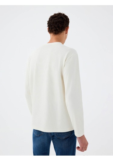 Loft Beyaz Erkek Sweatshirt Lf2037183 Beyaz