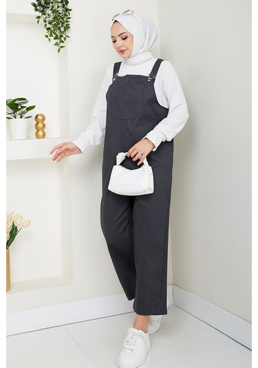 Tek Cepli Bahçıvan Tulum 1553 - Antrasit Antrasit