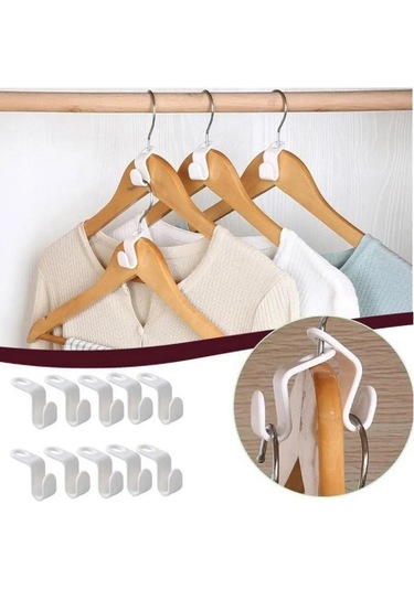 10 Adet Çok Amaçlı Askı Çoklayıcı Kancalar Kanca Askı Askı Kancas