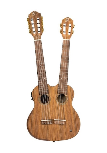 Ortega Hydra Double Neck 4 ve 8 Telli Tenor Ukulele Satin Finish