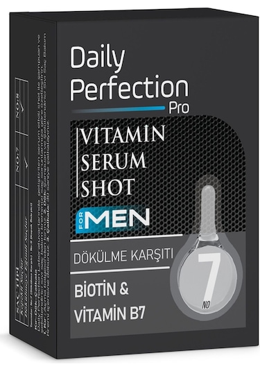Daily Perfection Pro For Men Shot No:7 Dökülme Karşıtı Vitamin Serum 2 x 6 ML