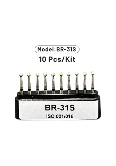 Ag 10 Adet/takım Çaplı Matkap Ucu 1.6mm Yüksek Hızlı Saplı Br 23/25/26/28s/31/41/45/46/49f Serisi Matkap Uçları Mavi